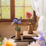 3D Wooden Flower Puzzle: Pink Dahlia