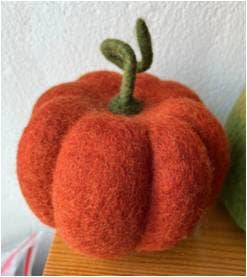Felt Halloween Orange Pumpkin