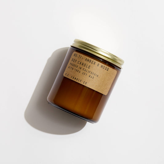 P.F. Candle Co. Amber & Moss - 7.2 oz Standard Soy Candle