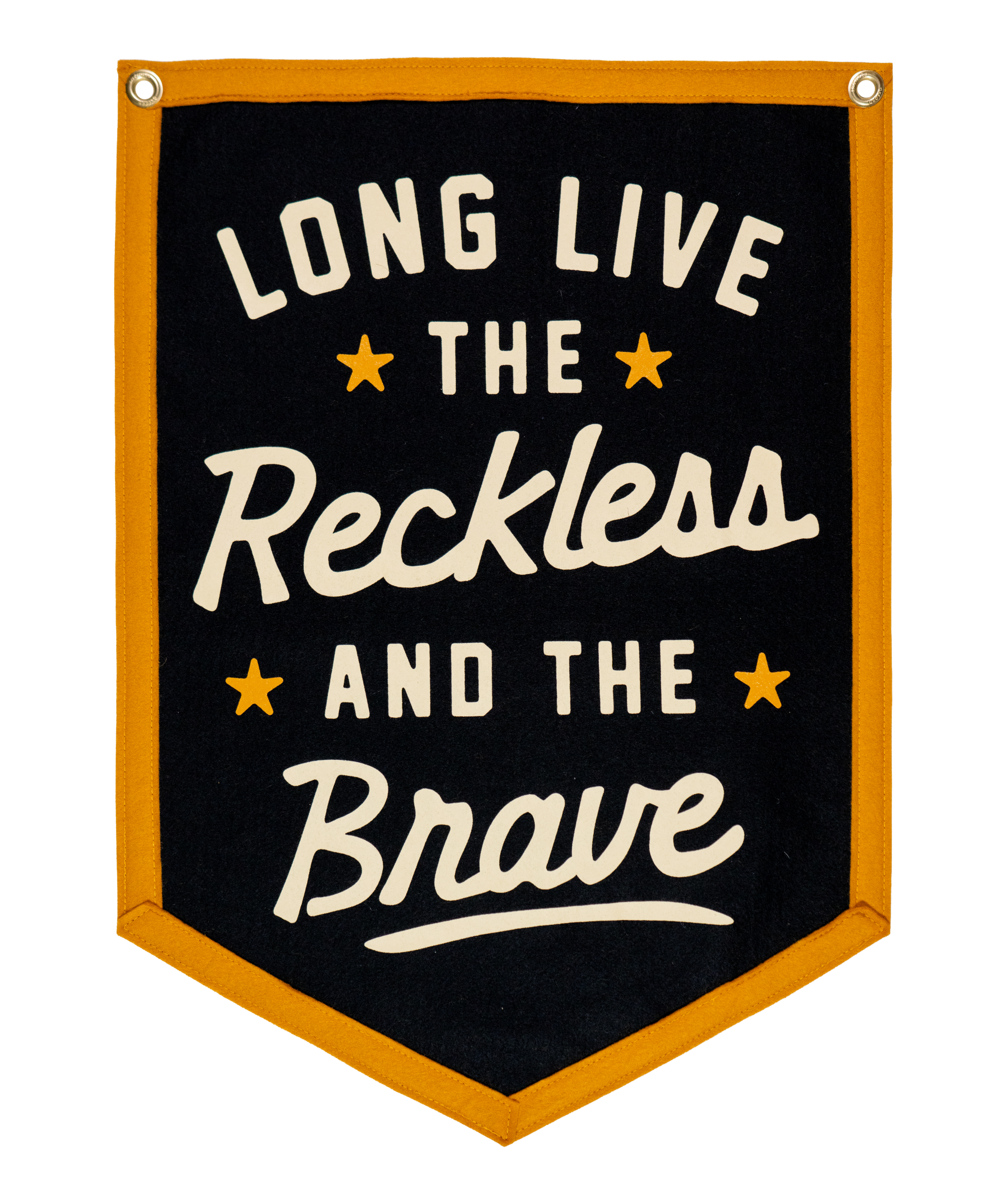 Long Live the Reckless and the Brave Camp Flag • All Time Low x Oxford Pennant