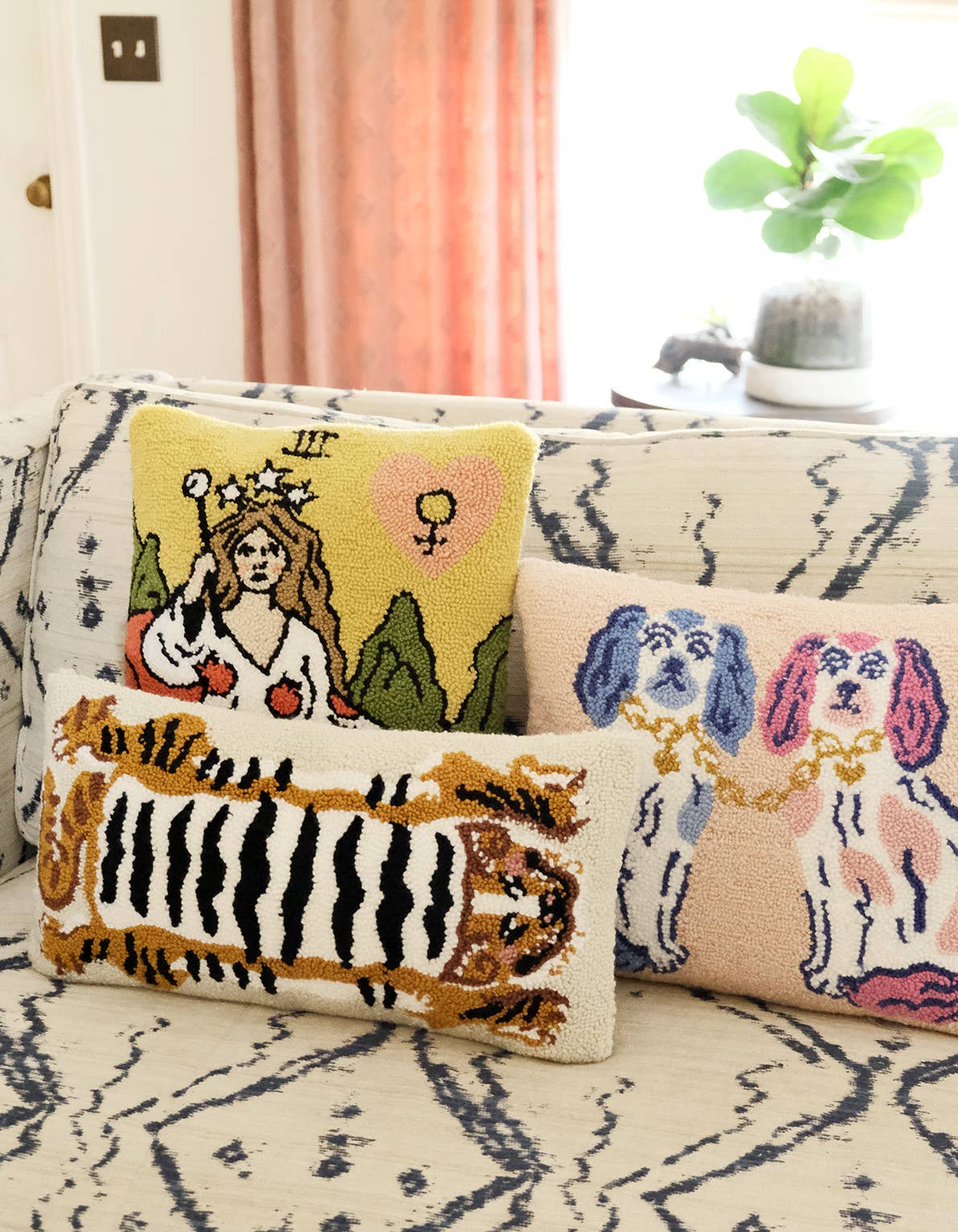 Throw Pillow | Staffordshire Dogs