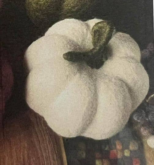 Felt Halloween White Ghost Pumpkin