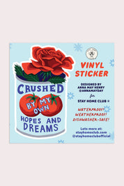 Crushed Sticker | Waterproof Vinyl Sticker