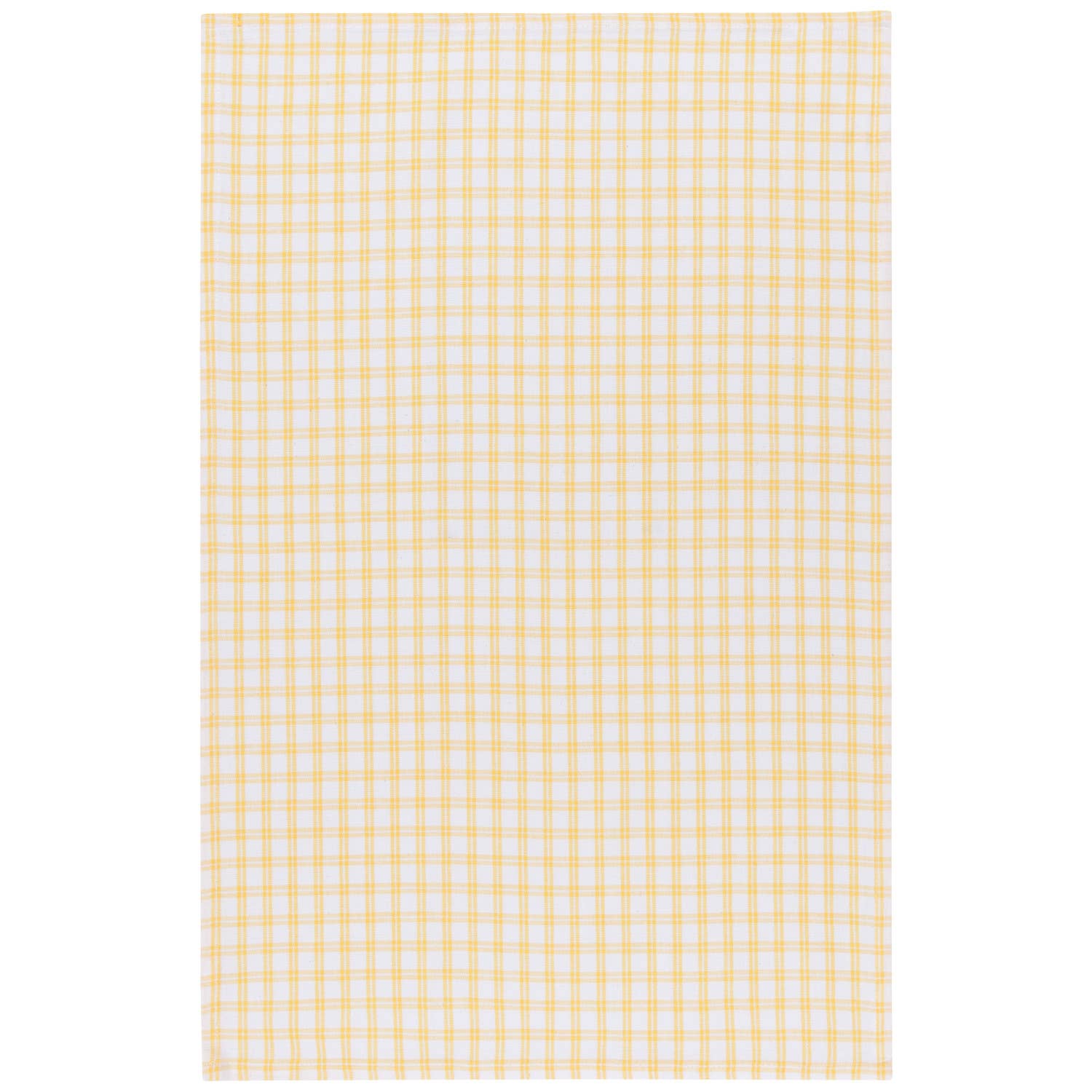 Tic Tac Toe Lemon Yellow Dishtowels Set of 3
