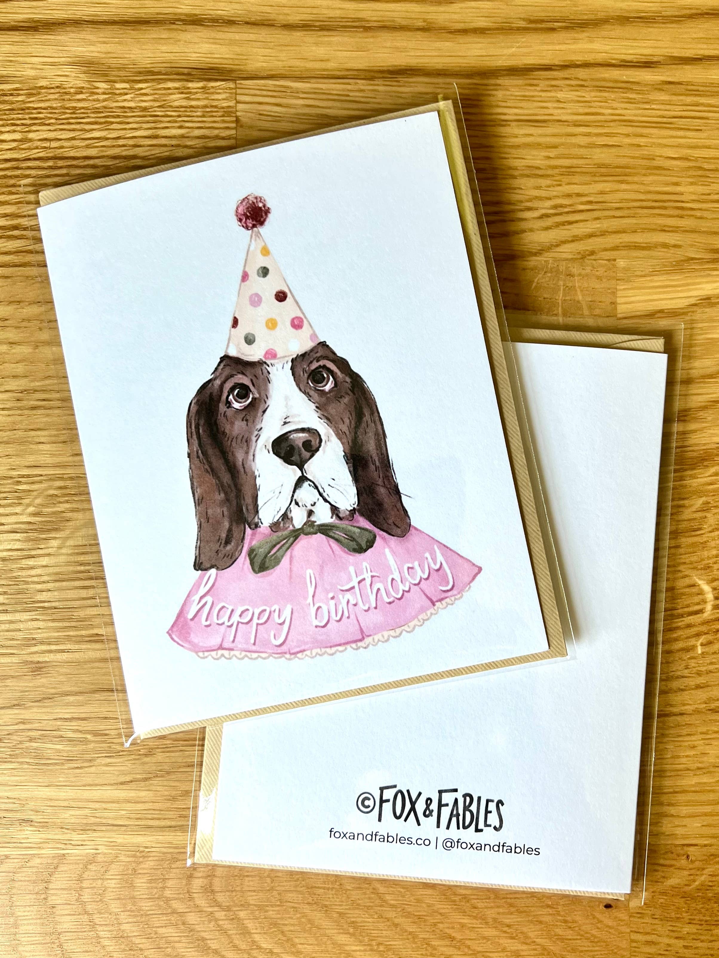 Quirky Birthday Costume Hound Greeting Card