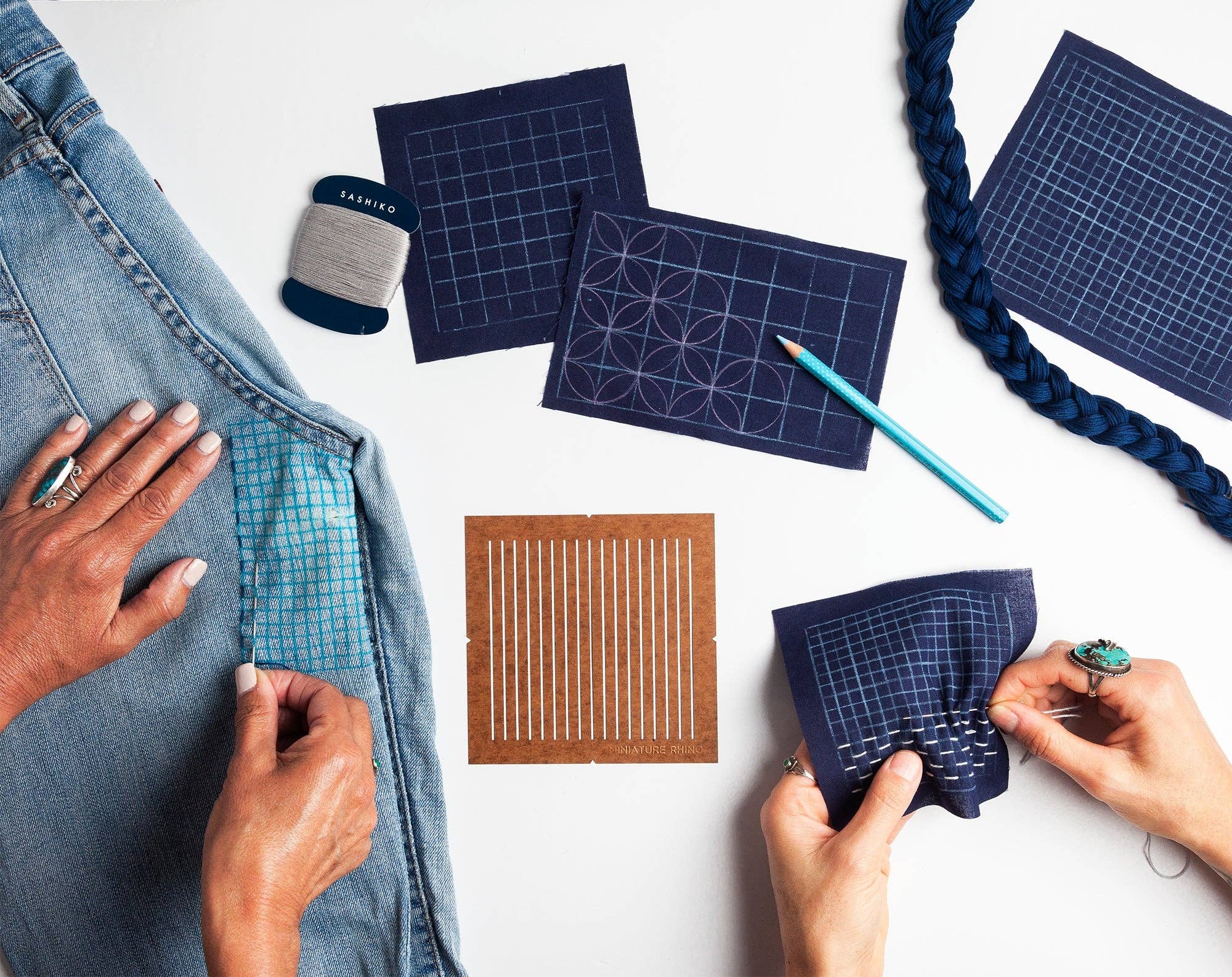Sashiko Grid Stencil, The Original
