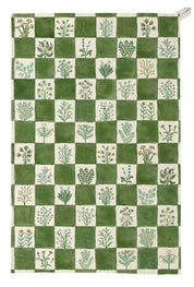 Organic Cotton Tea Towel - 15th Century Illustrated Herbs