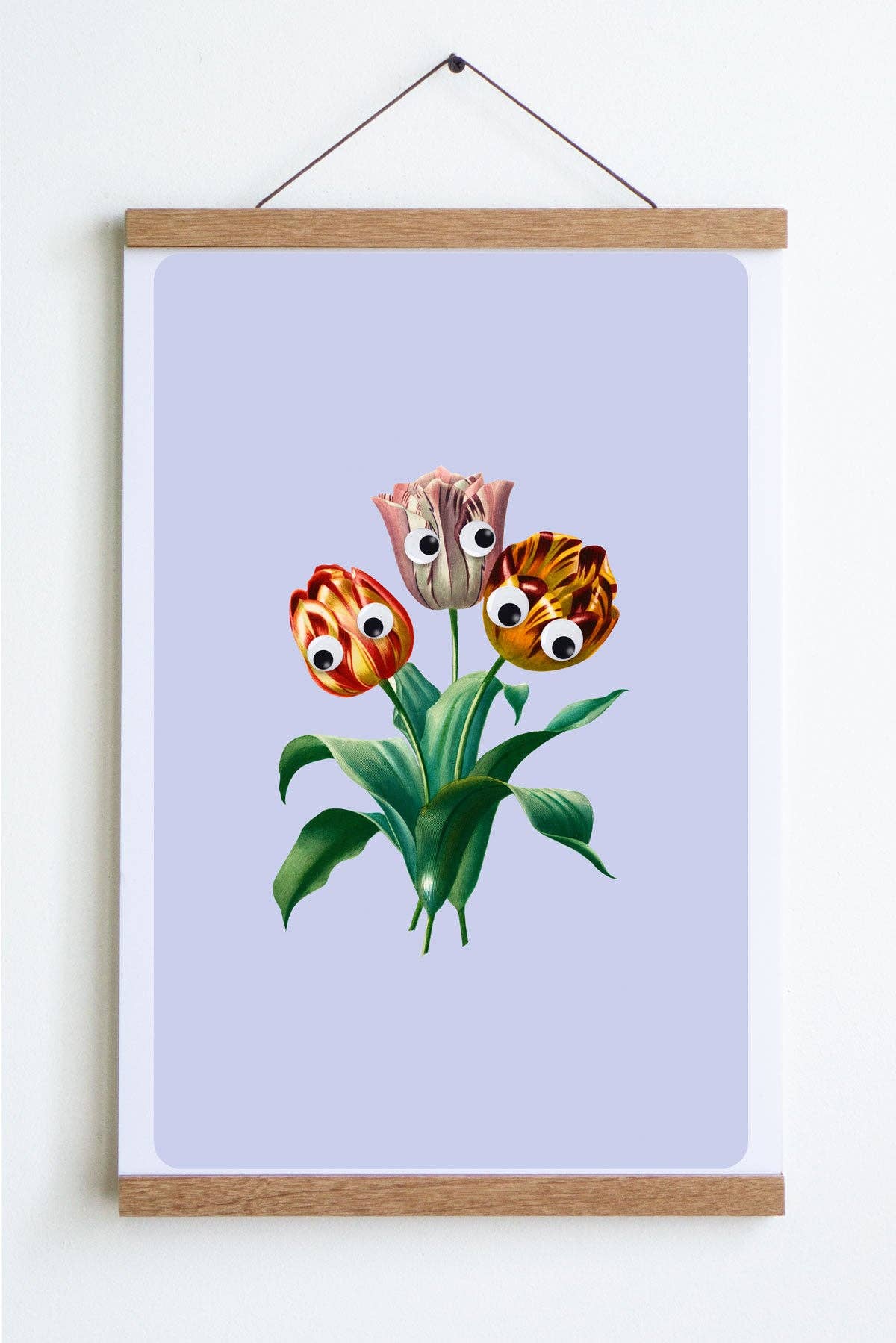 Stay Home Club Googly Tulips Print