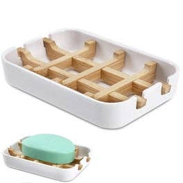 Eco-Lux friendly biodegradable bamboo soap dish