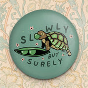 Stay Home Club Slowly Turtle Magnet