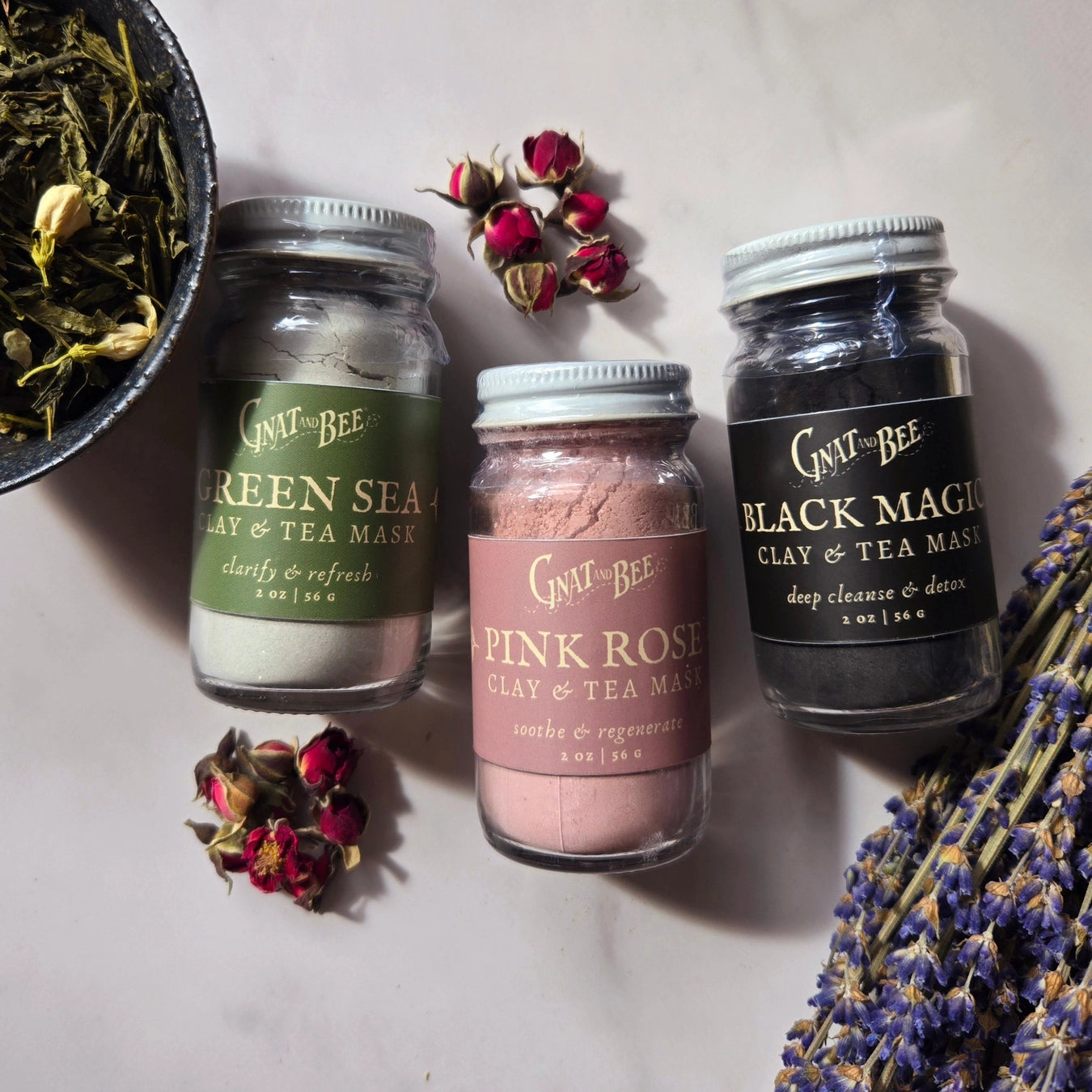Gnat & Bee Pink Rose Clay Face Mask