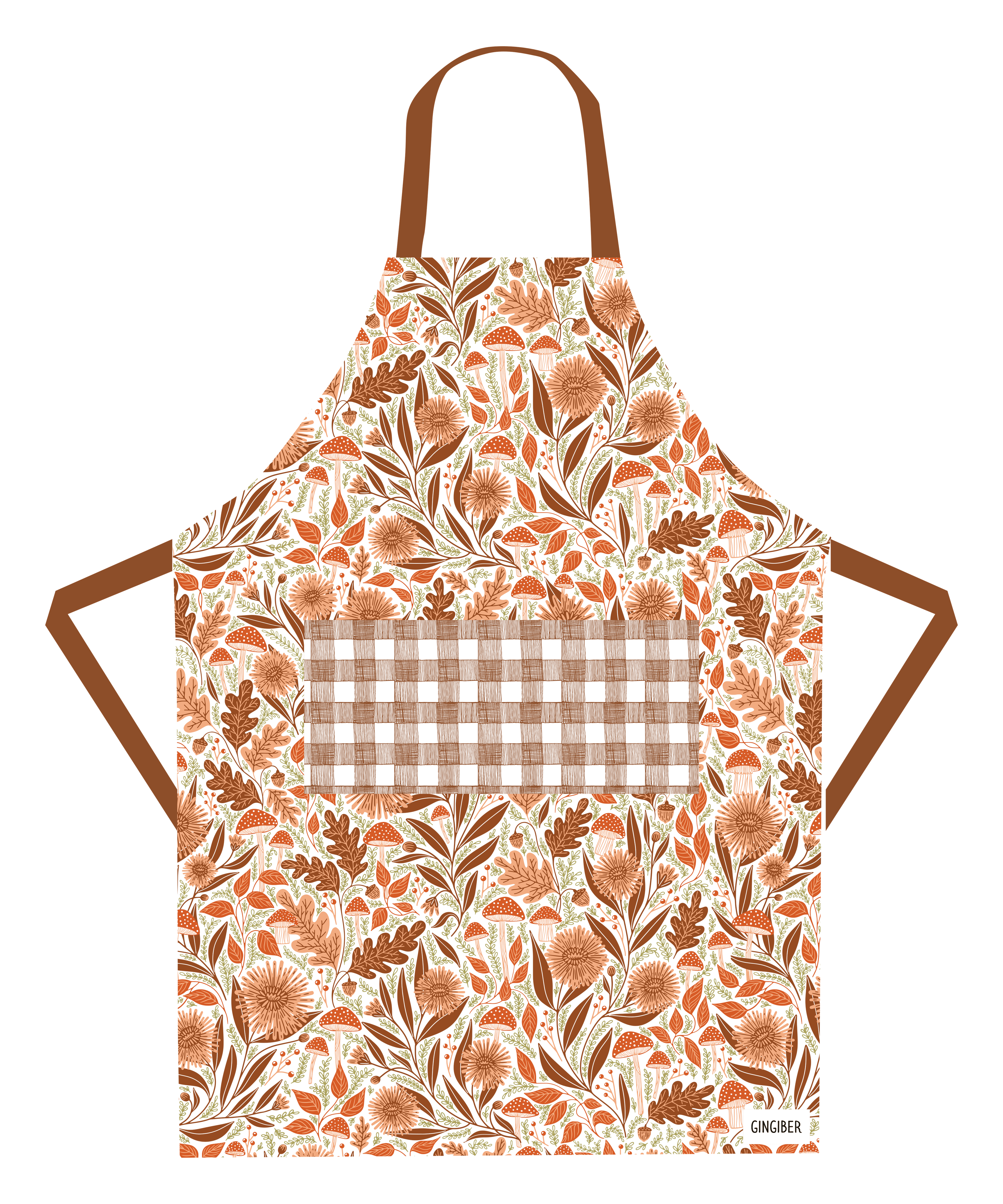 Gingiber Mushroom Medley Apron