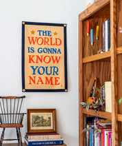 The World Is Gonna Know Your Name Camp Flag • Hamilton x Oxford Pennant