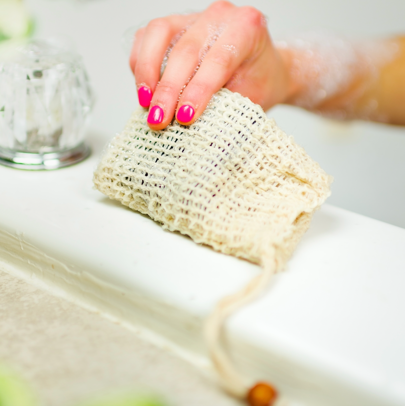 Compostable Sisal Soap Bag | Soap Saver