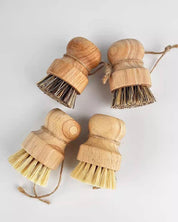 Wood Palm Pot Brush