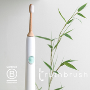 The world's FIRST solid bamboo electric toothbrush head!