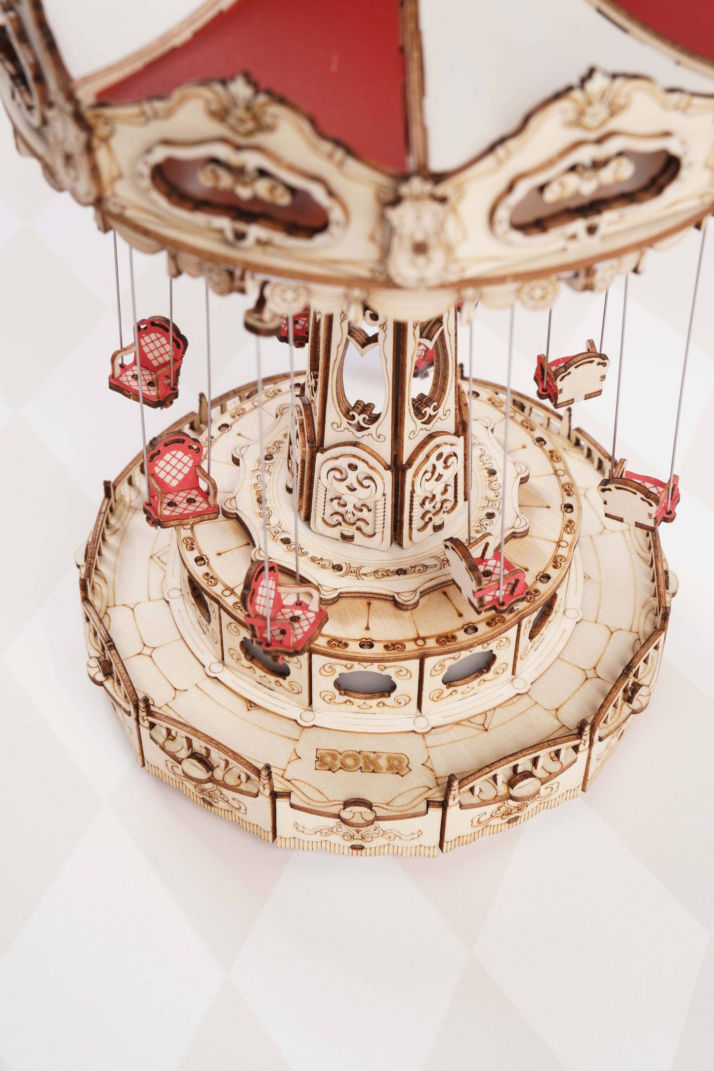 Electro-Mechanical Wooden Puzzle: Swing Ride