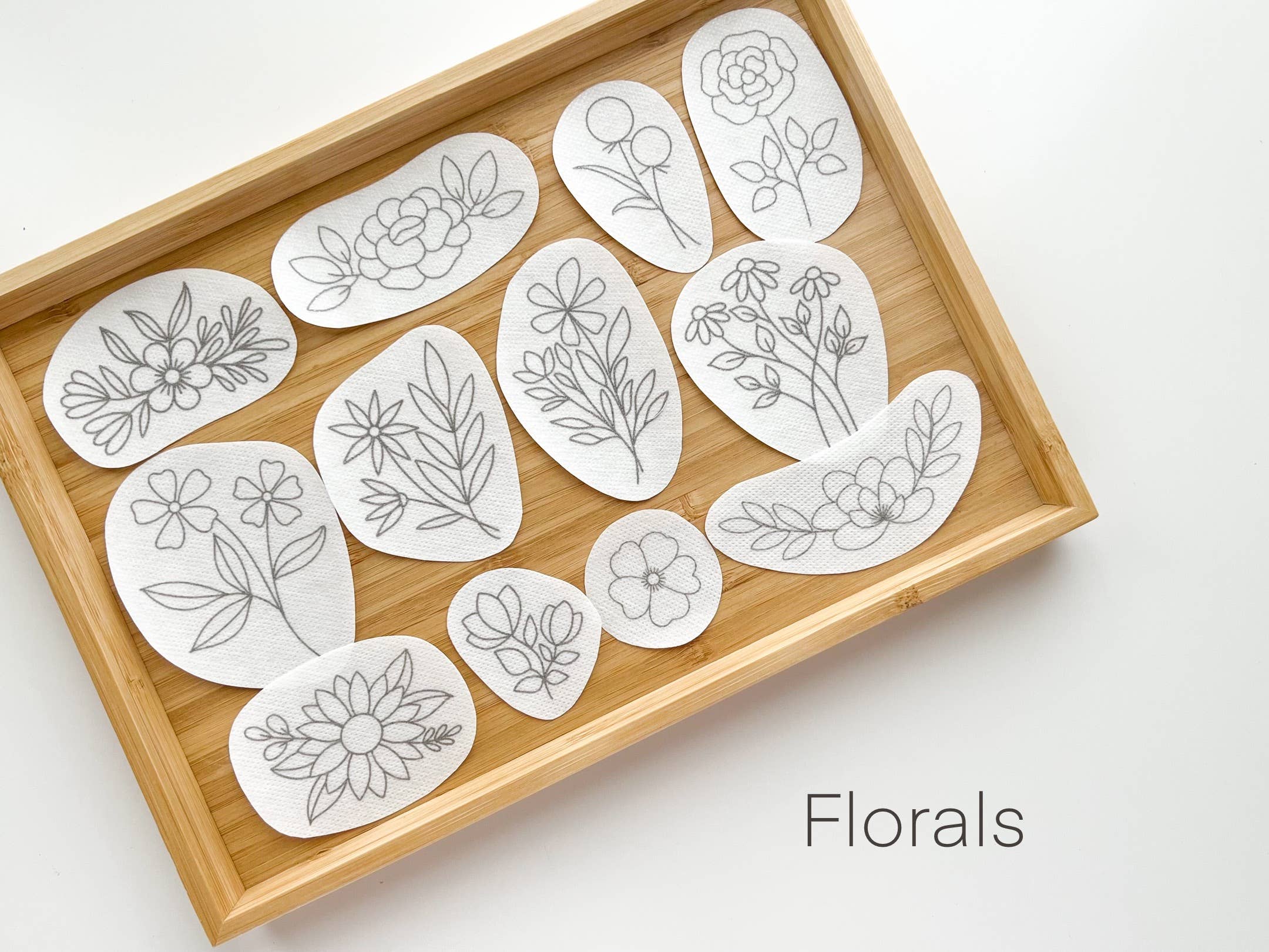 Floral Stick & Stitch Embroidery Designs/Patterns