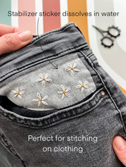 Floral Stick & Stitch Floral Embroidery Patterns for Clothing