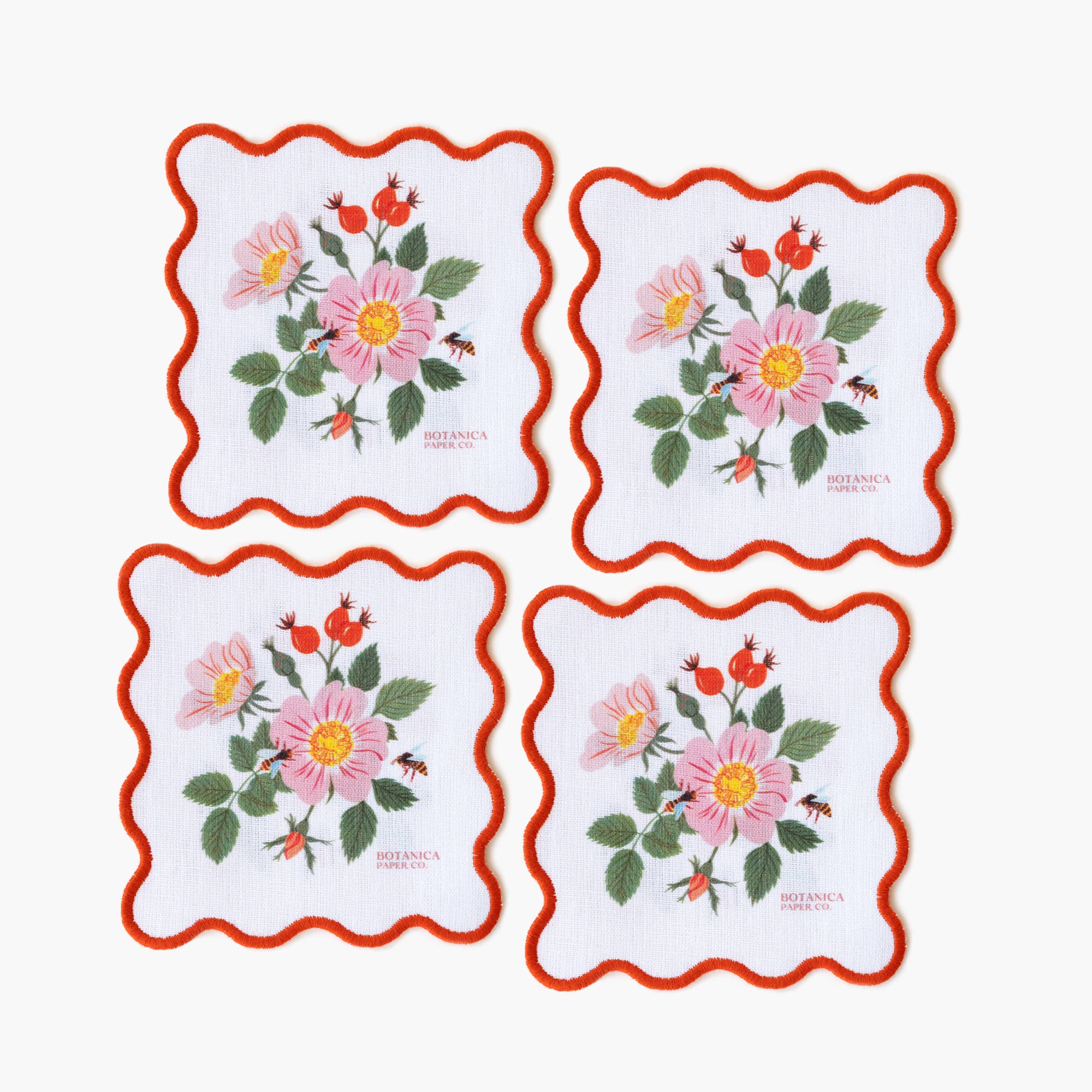 BOTANIST | LINEN COASTERS, SET OF 4