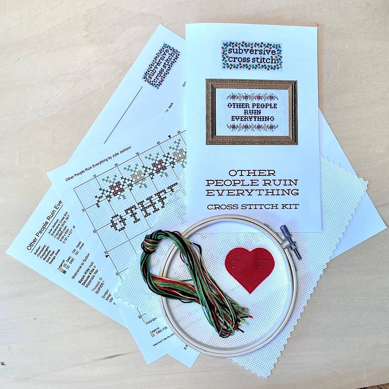 I Love You Just the Way I Am Deluxe Cross Stitch Kit