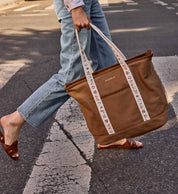 Ditsy Dahlia Canvas Carry All