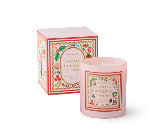 Rifle Paper Co. Holly Jolly Nutcracker Holiday 9oz Glass Candle