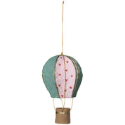 Hot Air Balloon Mache Christmas Tree Ornaments - Assorted