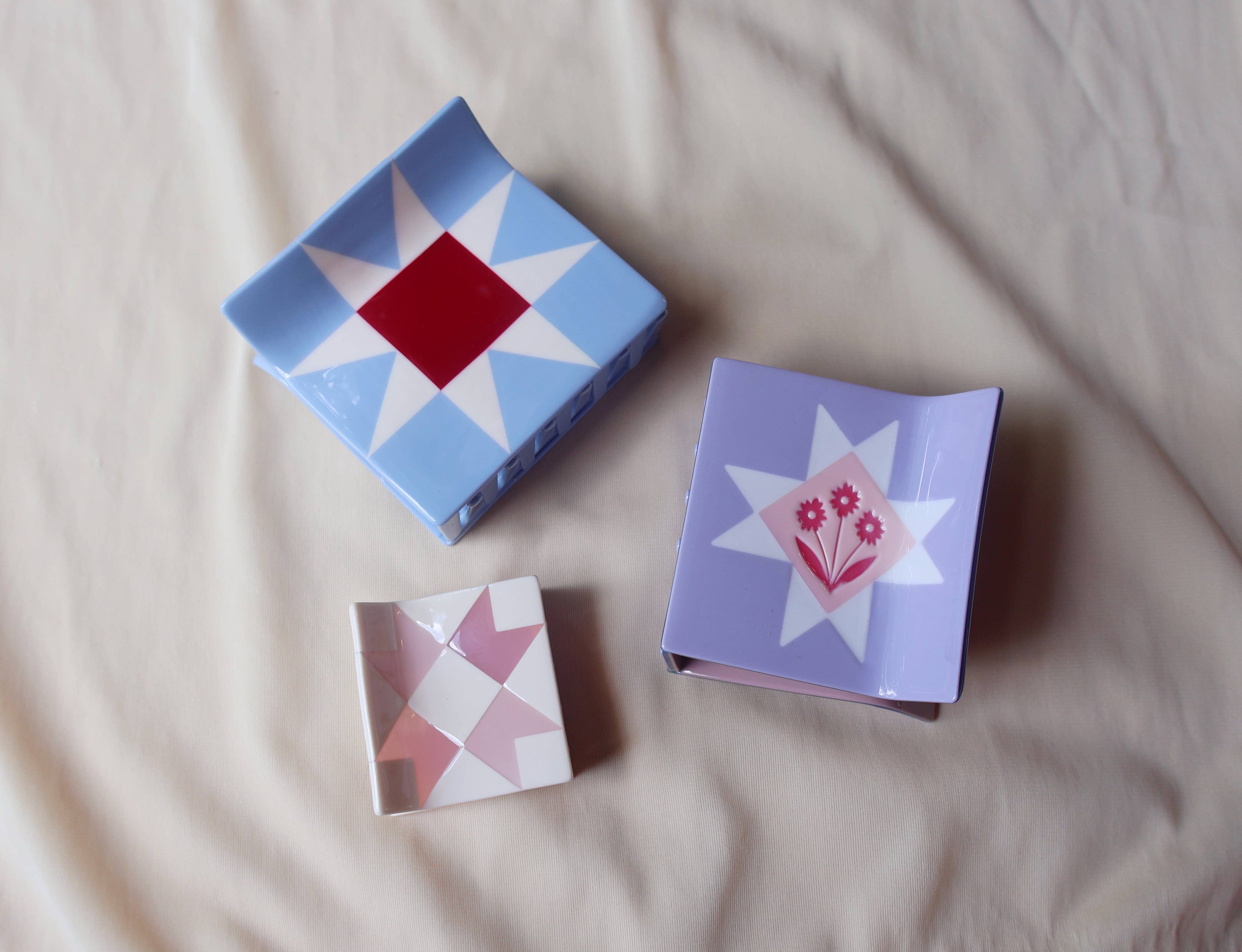 Summer Floral Quilt Claw (L)