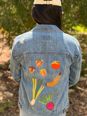 Handmade Iron-On Patch - Apple Approx. 2.5"x2.5" - Limited Fall Edition