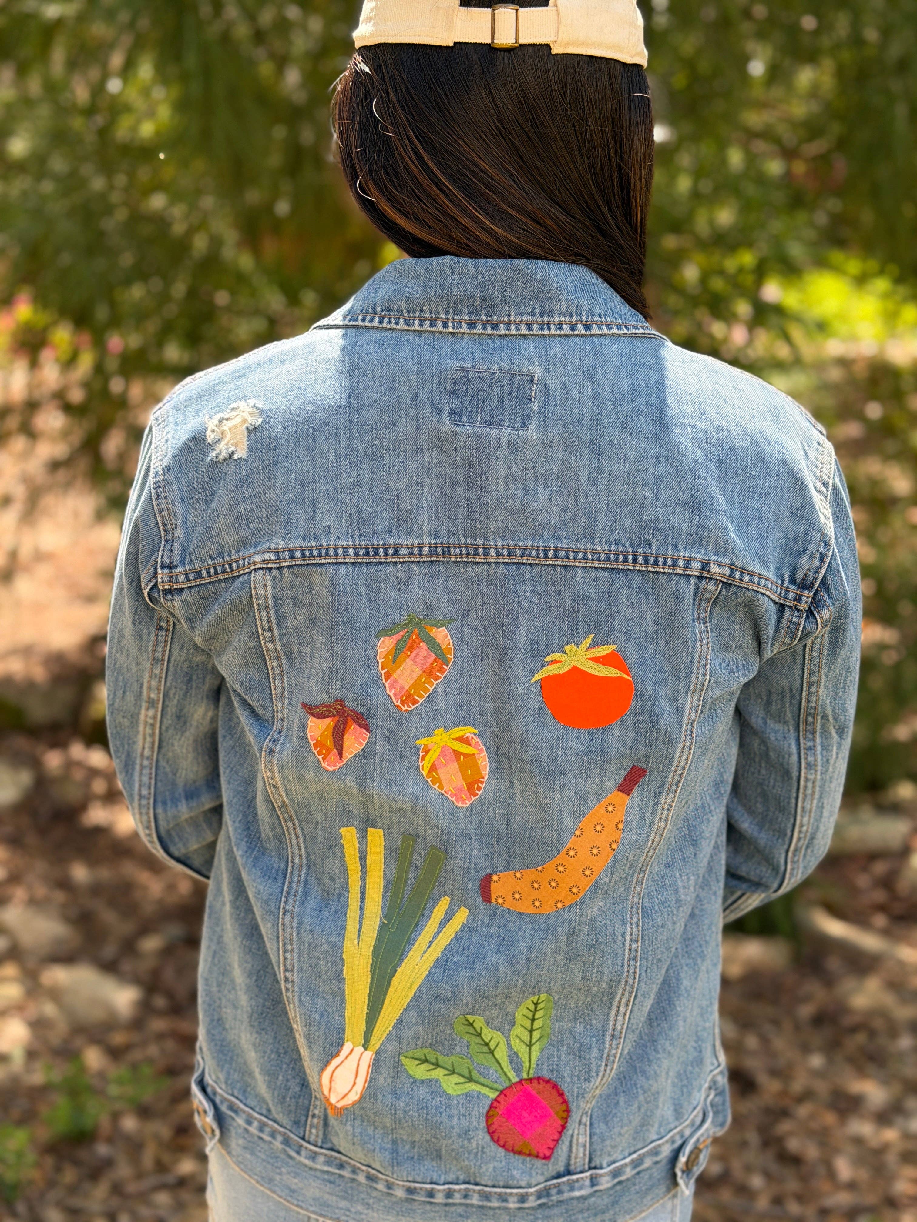 Handmade Iron-On Patch - Apple Approx. 2.5"x2.5" - Limited Fall Edition