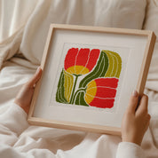 Twin Blooms Beginner Cross Stitch Kit 