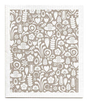 Swedish Dishcloth - Dala - Grey