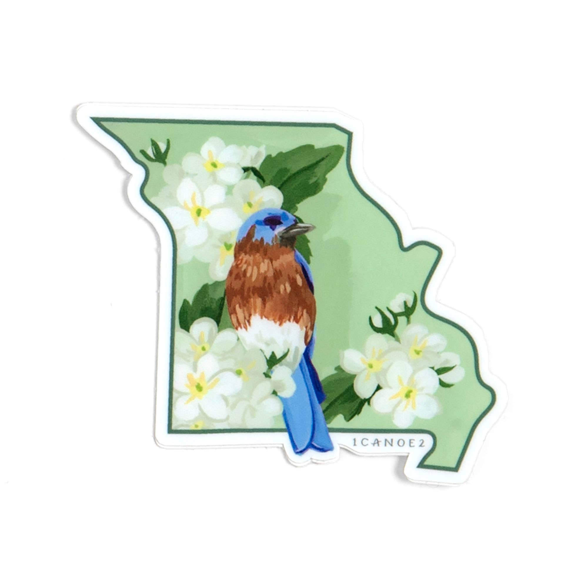 Birds & Blooms Missouri Decal Sticker