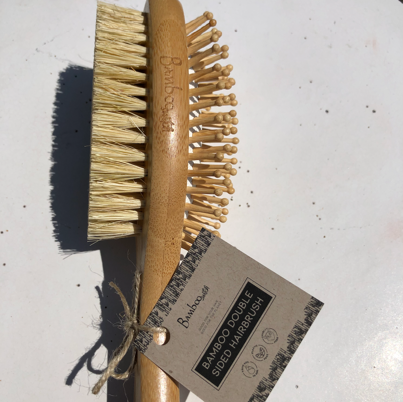 Bamboo Two Sided Hairbrush |  Bestseller