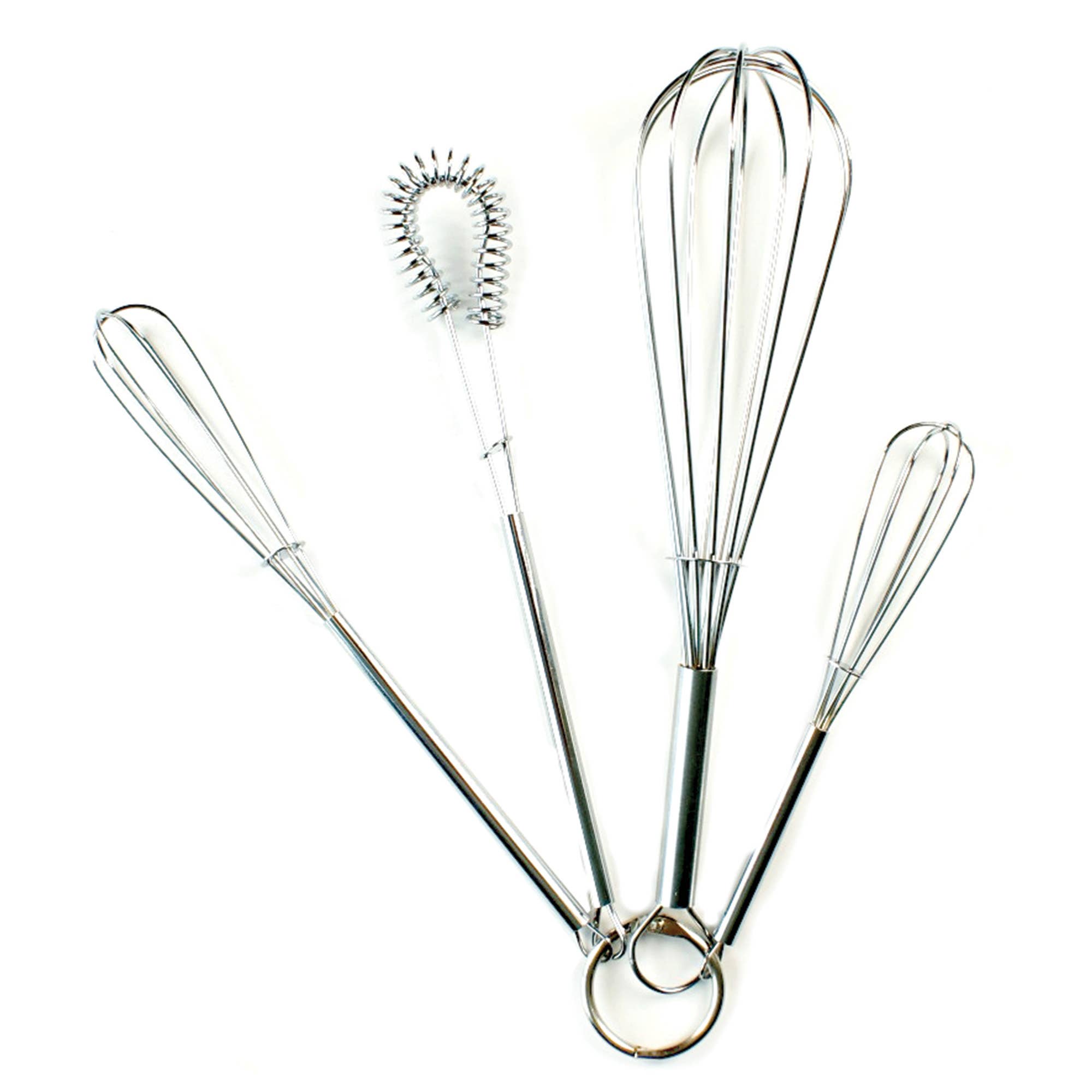Fox Run Mini Whisks- Chrome Plated, Set of 4
