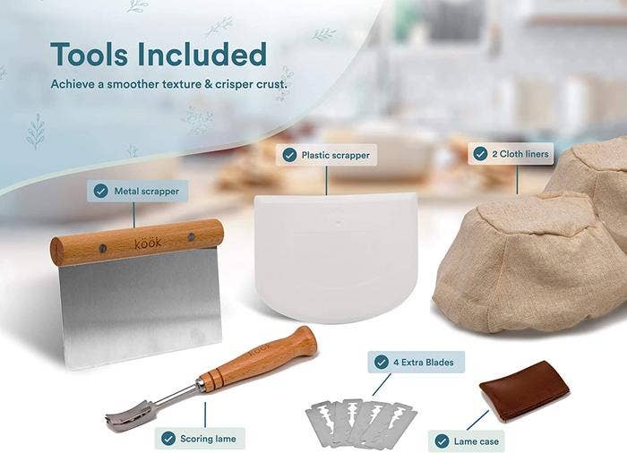 Kook 10 Piece Round Proofing Set