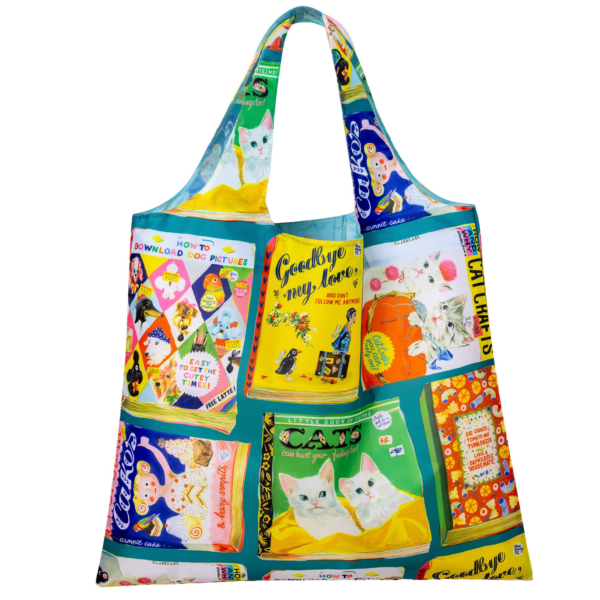 Useless Books Art Sack® by Anna Hoyle | Reusable Book Tote