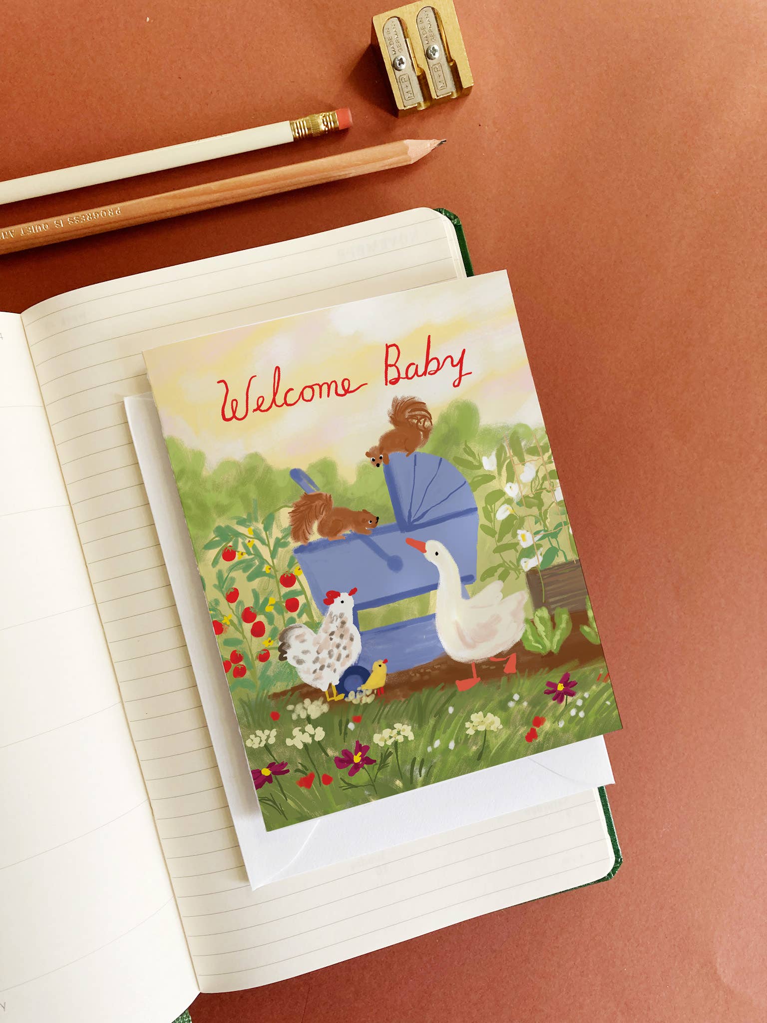 Farm Baby Card - Sweet Farm Baby Card