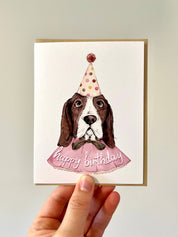 Quirky Birthday Costume Hound Greeting Card