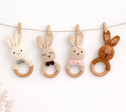 Crochet Bunny Rattle Teether