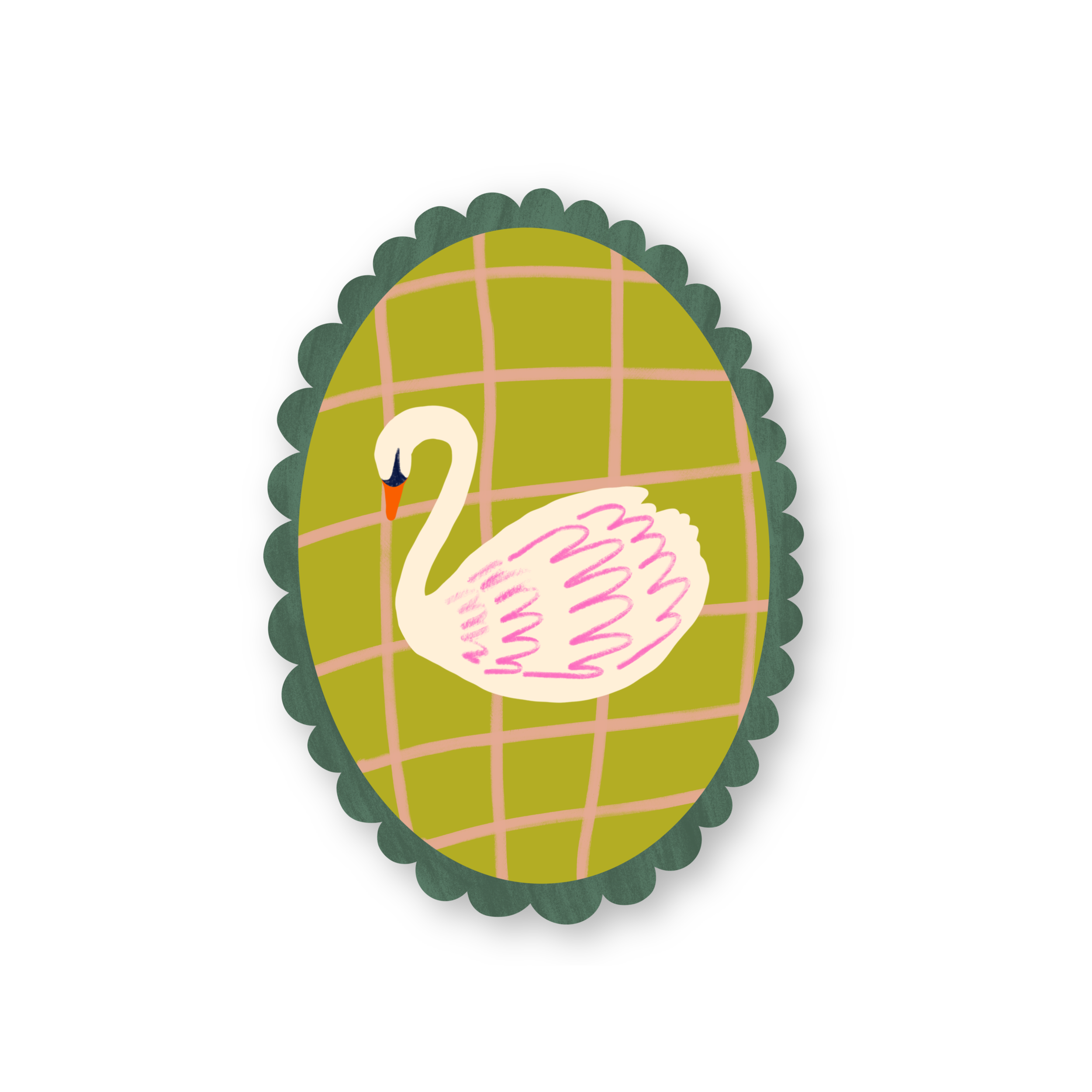 Swan Sticker