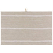 White Maison Stripe Linen Dishtowel