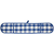 Royal Blue Check Double Oven Mitt