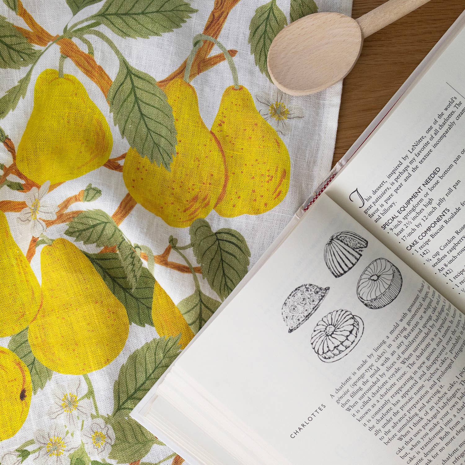 PEAR ORCHARD | 100% LINEN TEA TOWEL