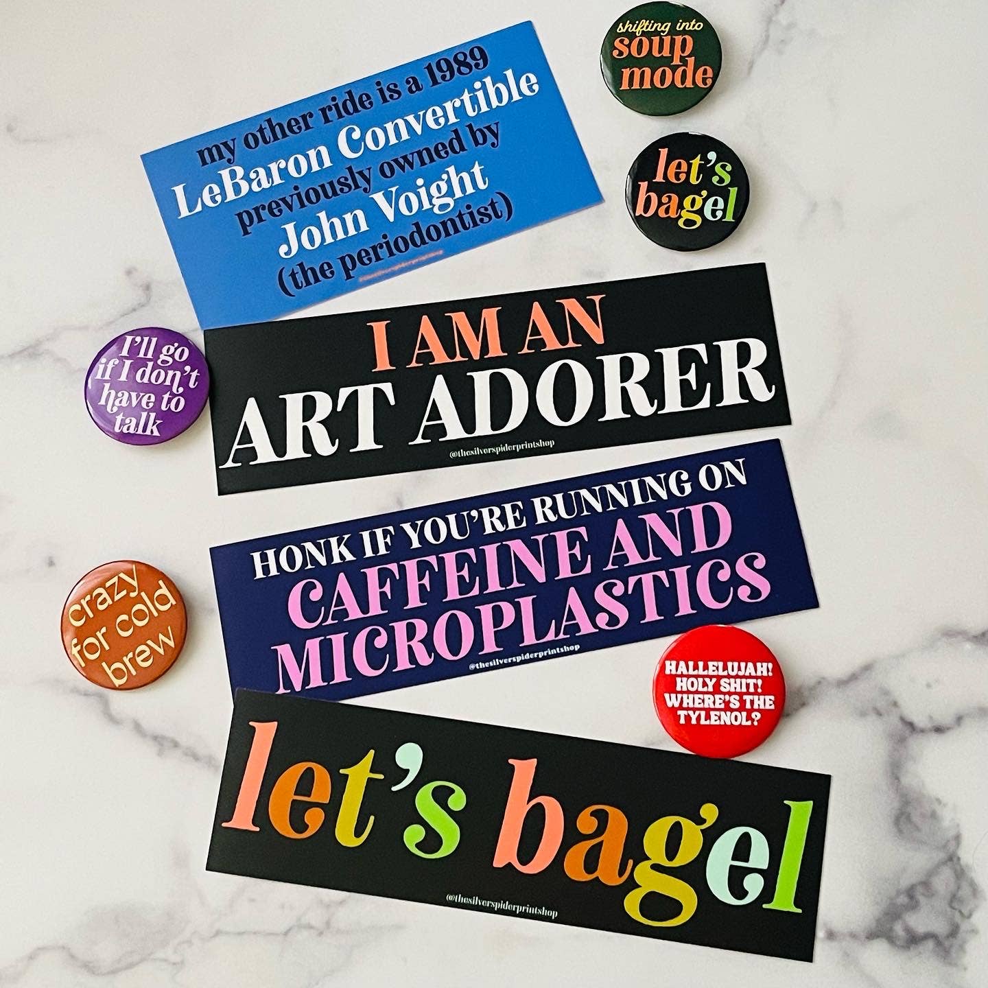 I’ll go if I don’t have to talk funny Pinback button pin