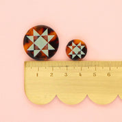 Quilt Star Large 1" Buttons