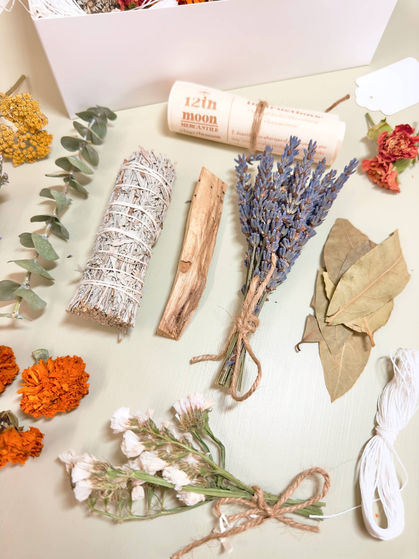 The 12th Moon DIY Sage Smudge Kit