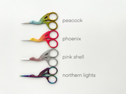 Stork Embroidery Scissors- Peacock