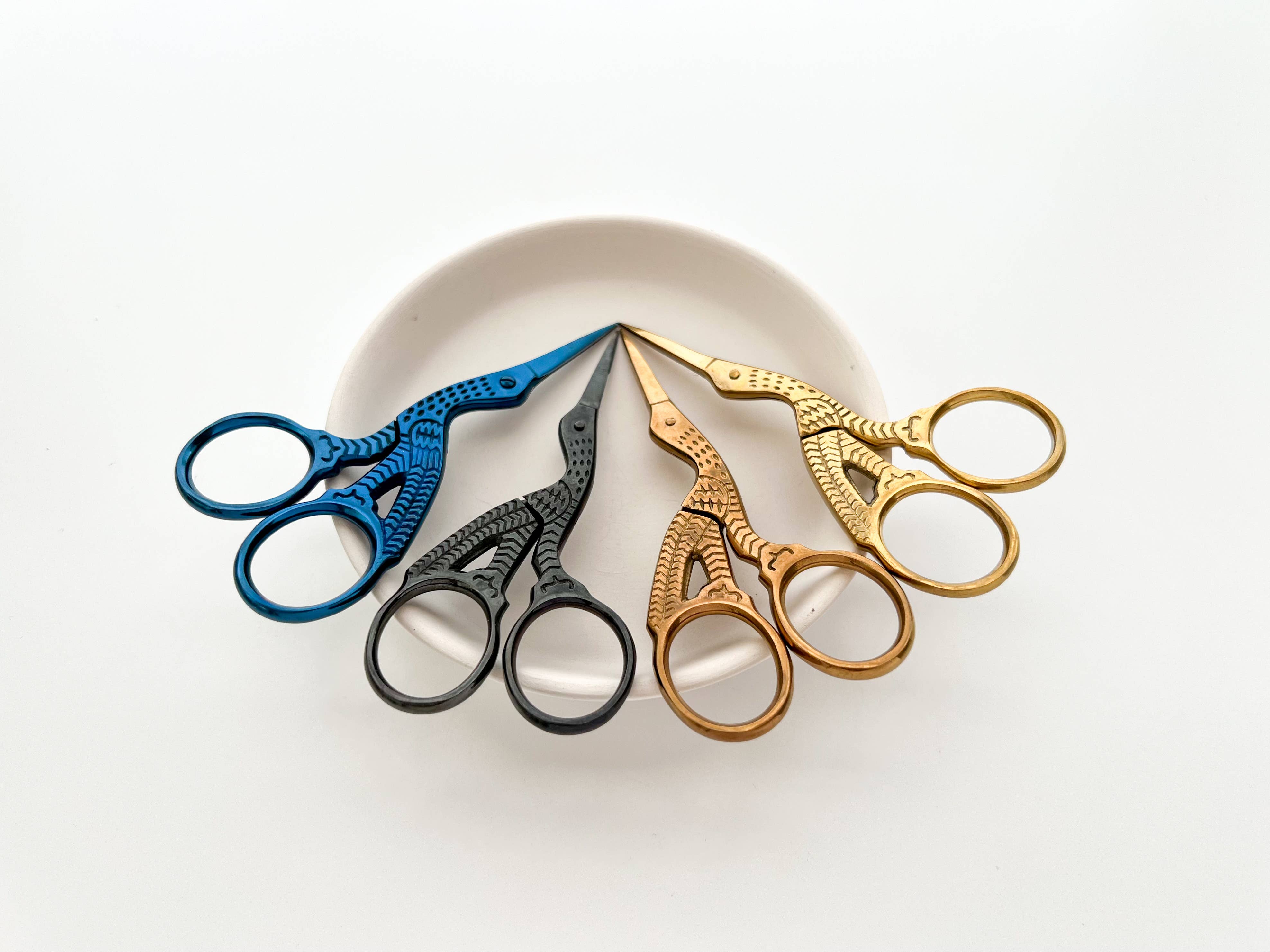 Classic Stork Embroidery Scissors